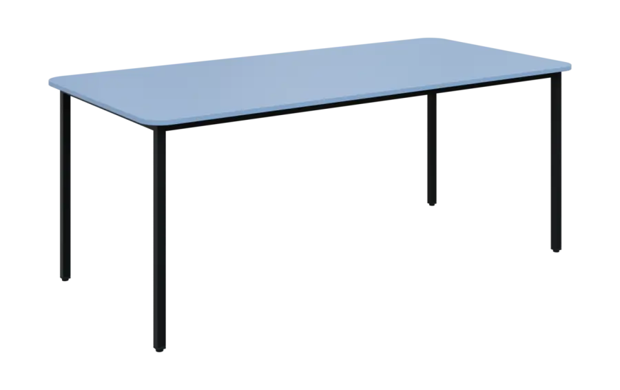 JSBR 190N Jídelní stůl 1900 x 900 mm, deska blankyt / podnož černá